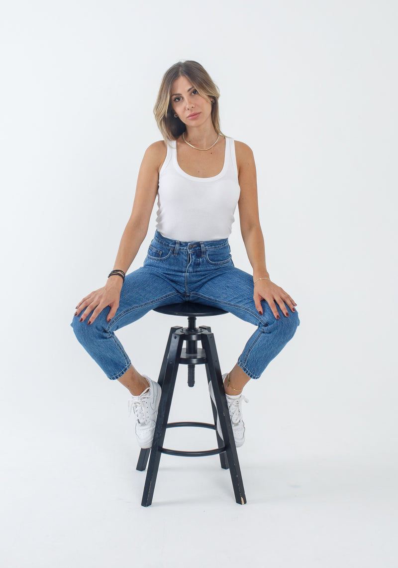 Sinthia Mid Blue Denim
