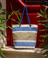 Jute Meandros Design Beach Bag