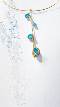 Twinkle Necklace Aqua Bohemica Crystal