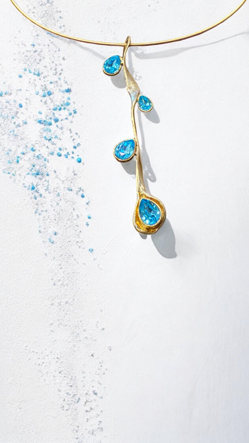 Twinkle Necklace Aqua Bohemica Crystal