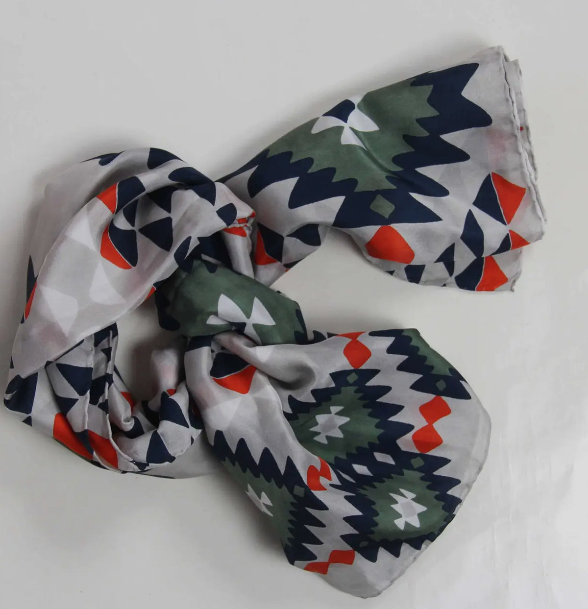 Coba Beige Silk Scarf