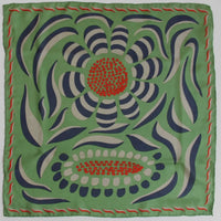 Khaki Myosotis Silk Scarf