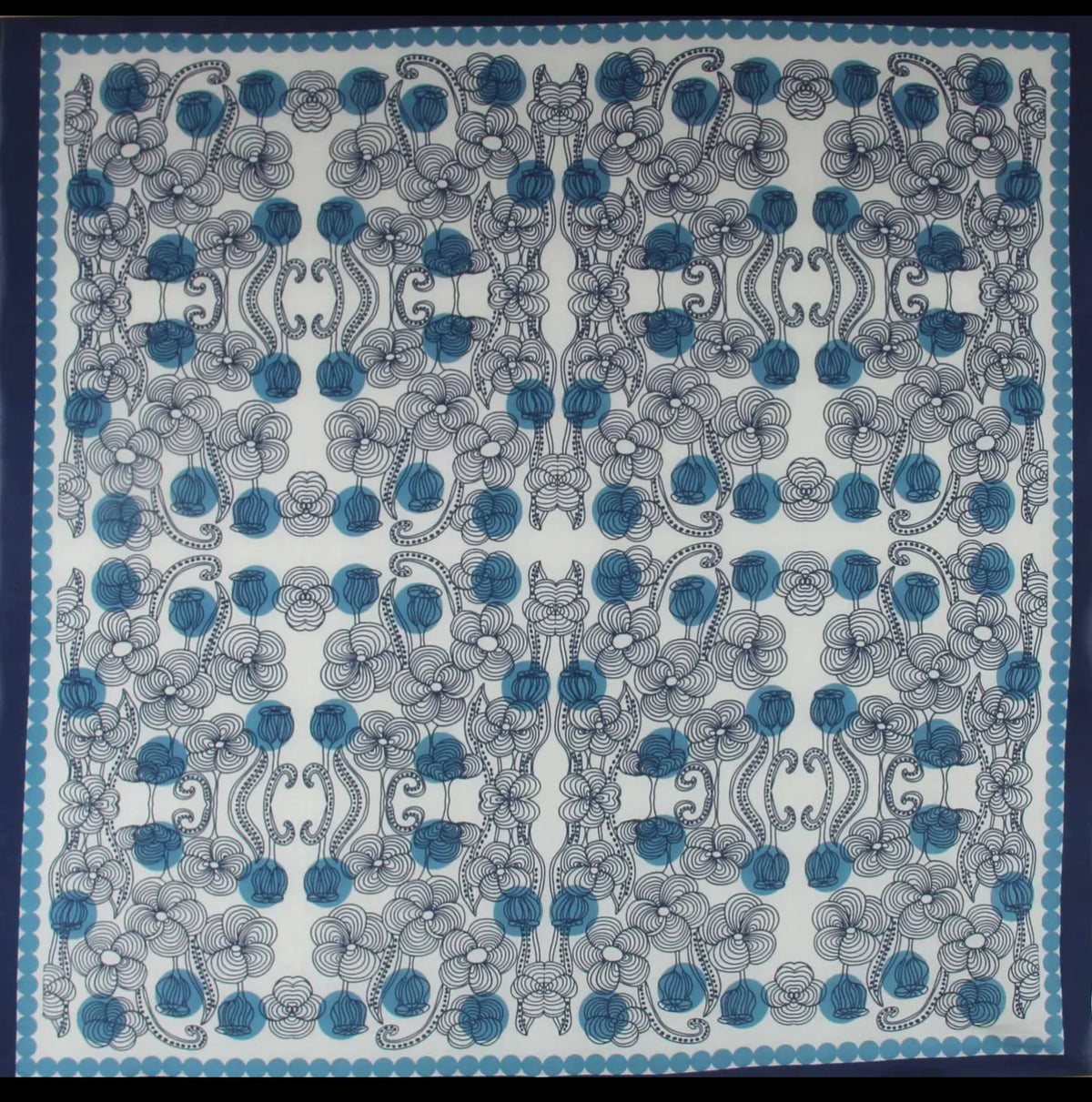 Burma Blue Cotton Scarf