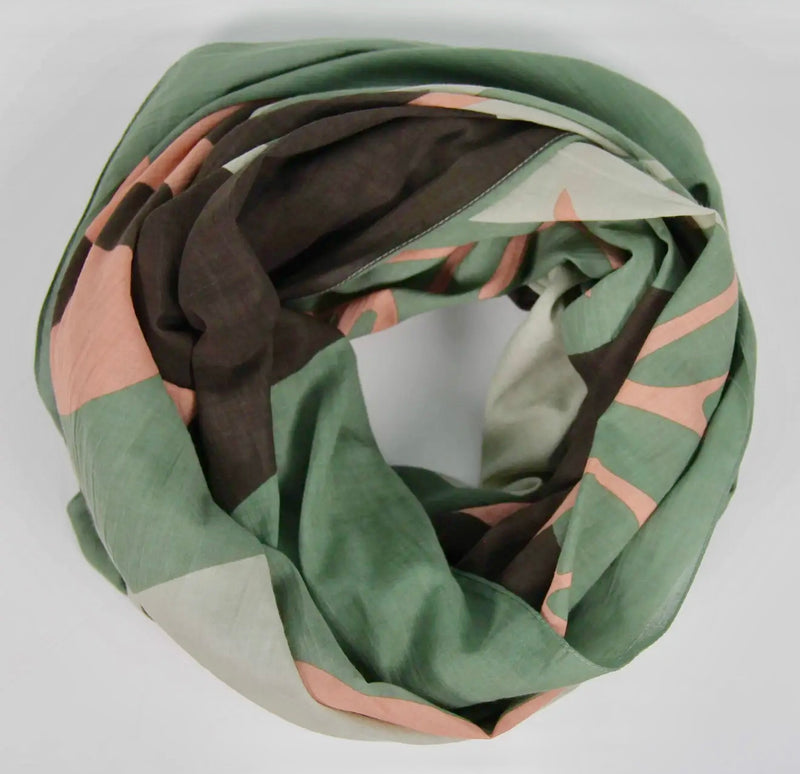 Luna Terracotta Cotton Scarf
