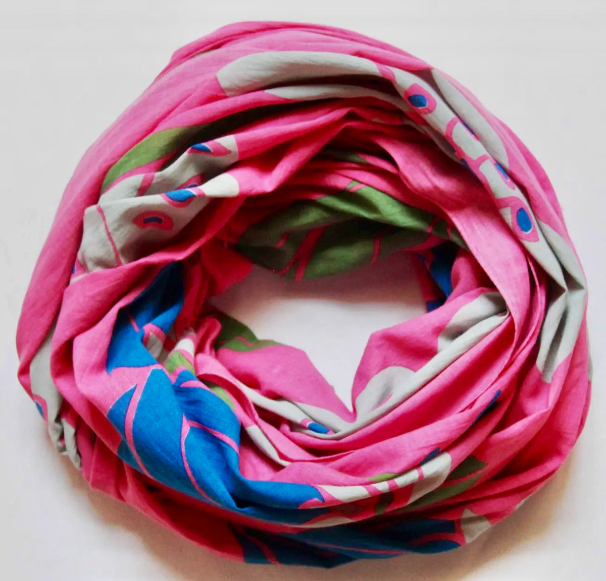 Poppy Pink Cotton Scarf