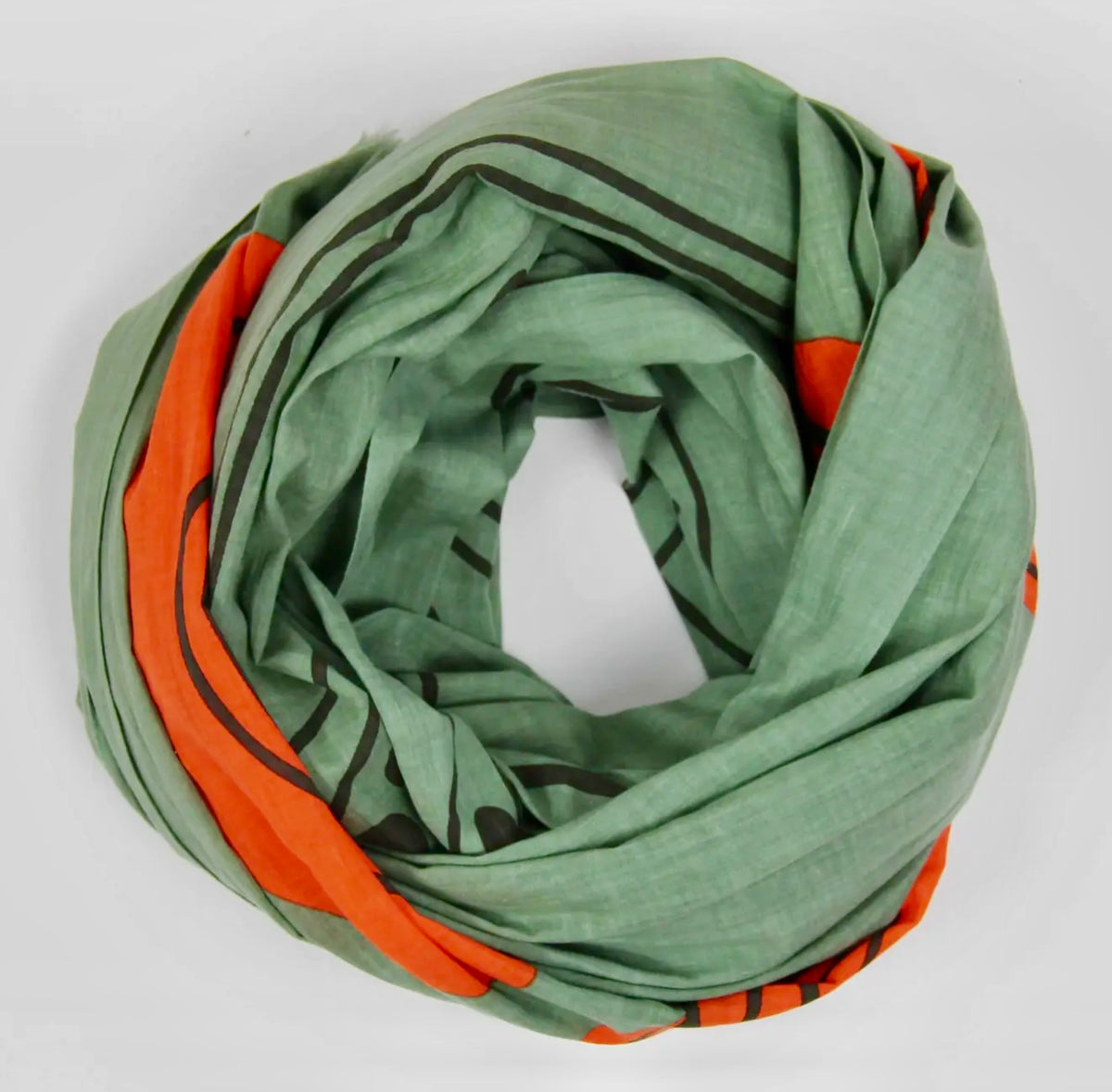 The Mekong Khaki Cotton Scarf