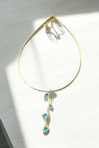 Twinkle Necklace Aqua Bohemica Crystal