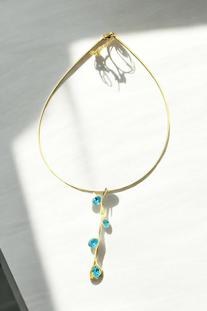Twinkle Necklace Aqua Bohemica Crystal