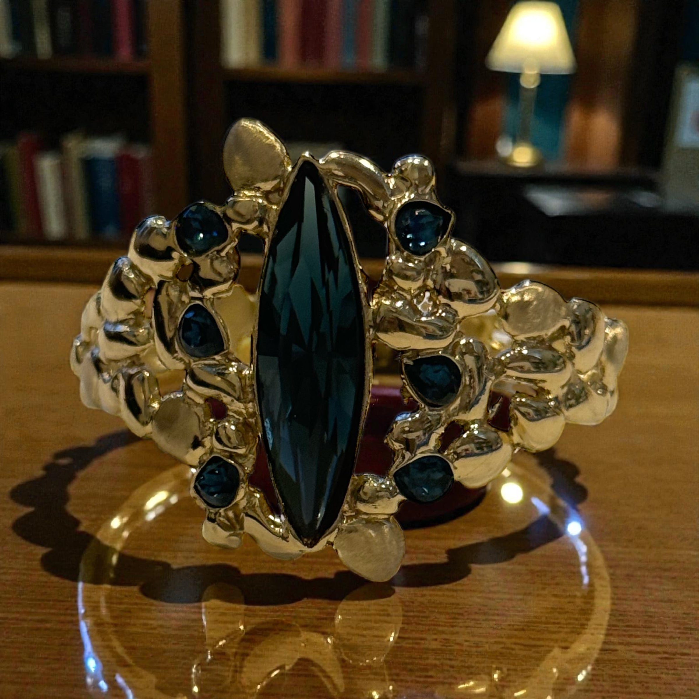 Lume Gold Brass Black Dimomd Crystal