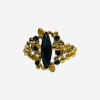 Lume Gold Brass Black Dimomd Crystal