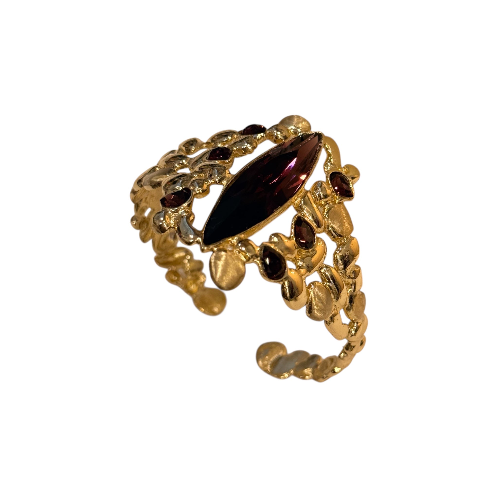 Lume Gold Brass Black Dimomd Crystal