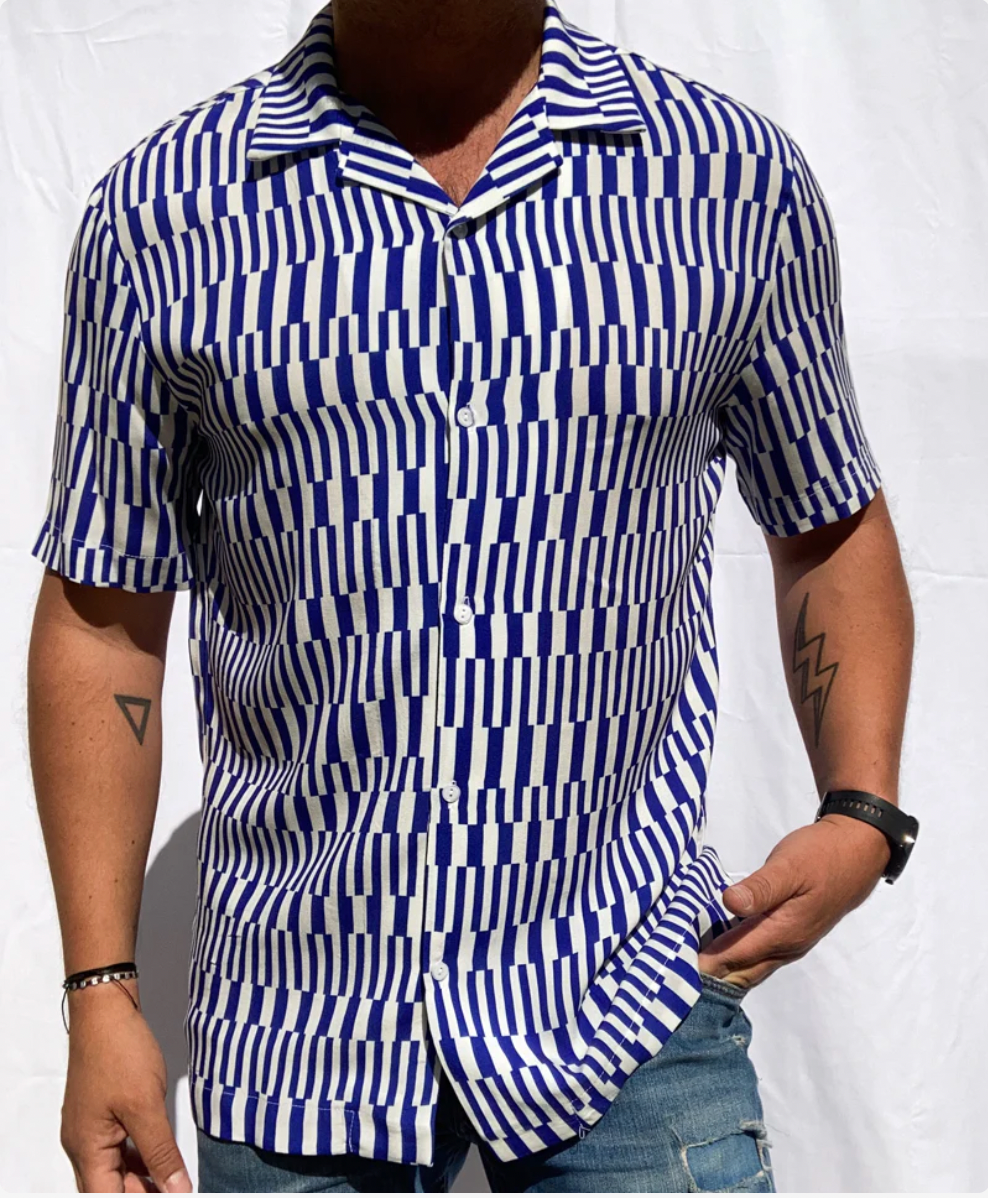 Short Sleeve Button Down - Stripes