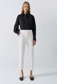 High-waist basic pants