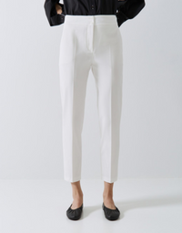 High-waist basic pants