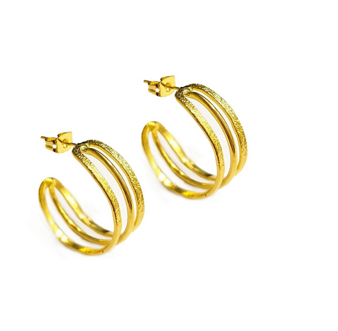 Simplicity Small Hoop Gold Platted Earrings