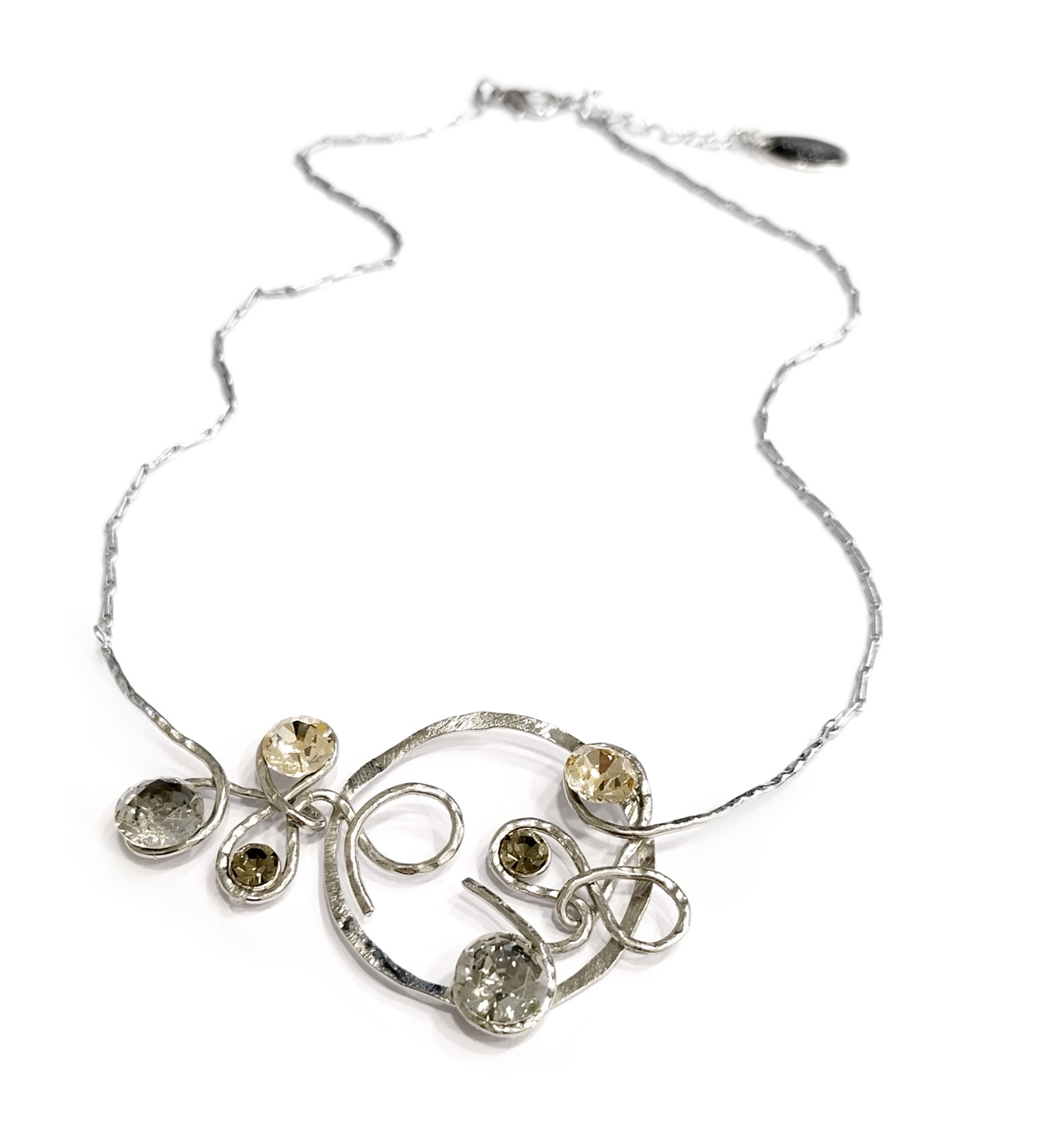 Venus Silver Crystal Necklace