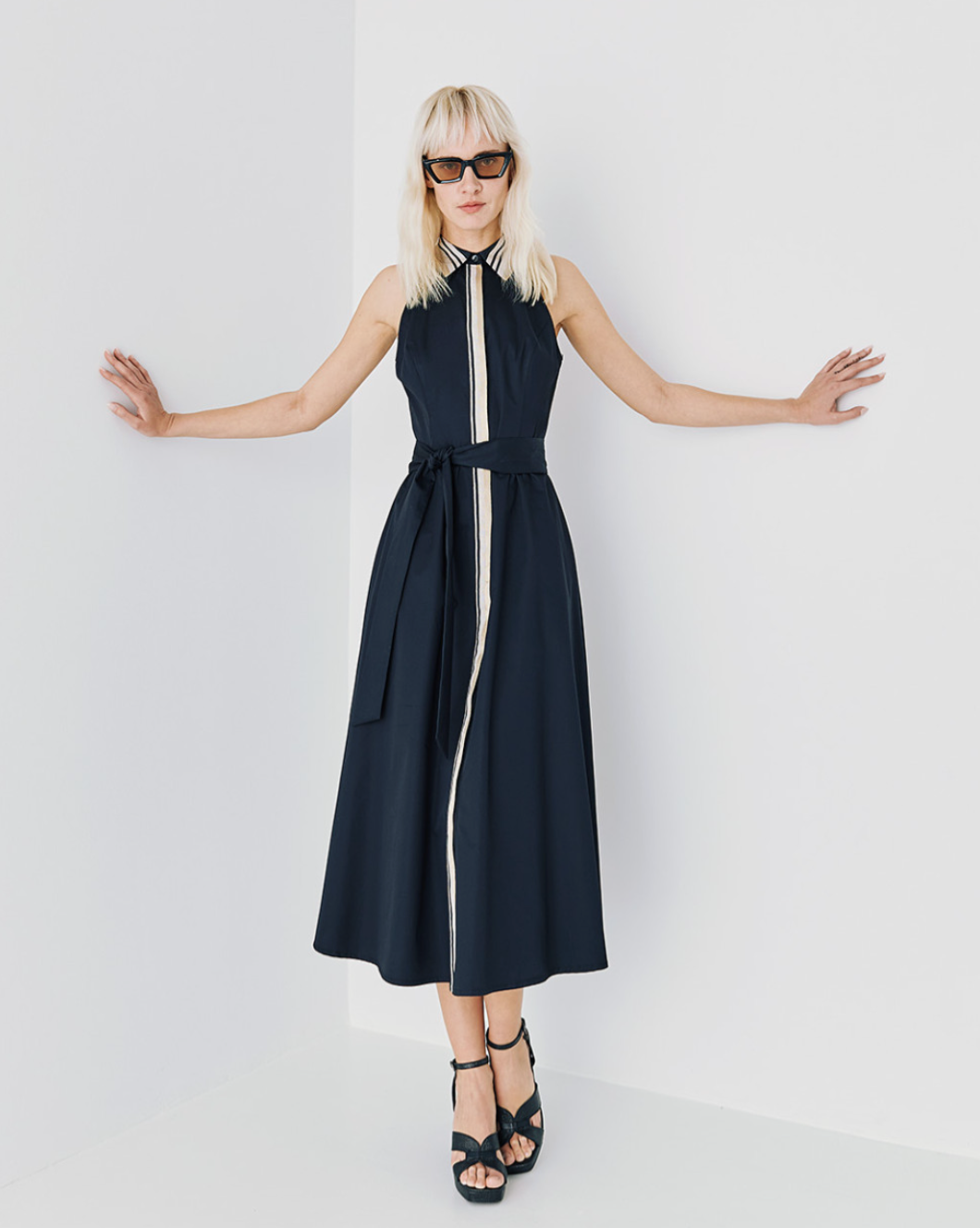 Flare Dress With A Belt