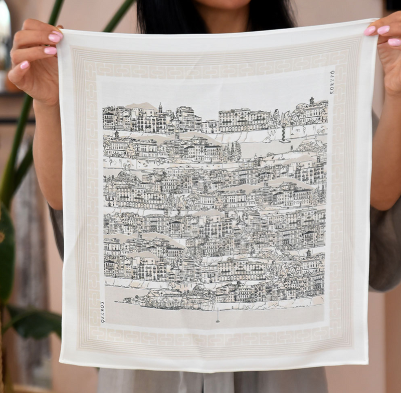 Corfu Riviera Scarf Beige
