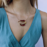 Moby Necklace Black Oxidation