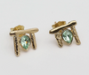 Celune Stud Earrings Amethyst Light Crystal