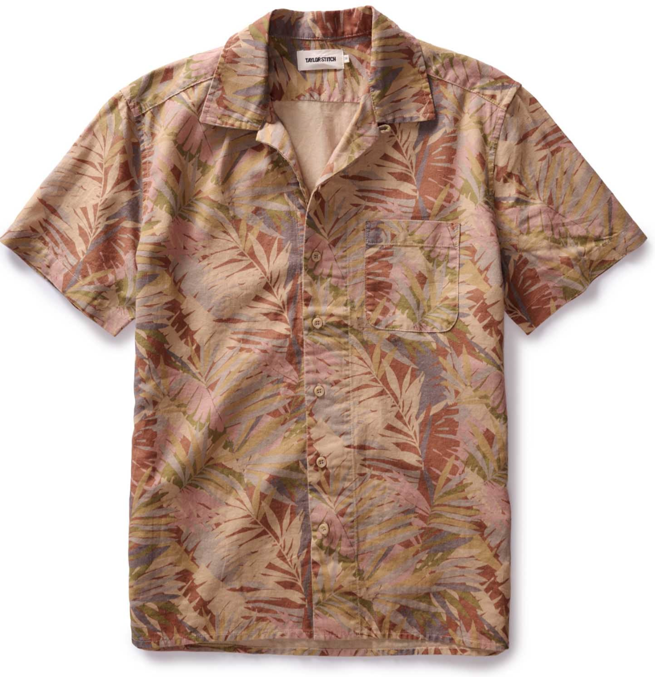 The Hawthorne Short Sleeve Shirt In Tea Desert Palm