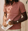 The Conrad Short Sleeve Shirt Fired Brick Dobby