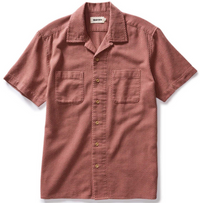 The Conrad Short Sleeve Shirt Fired Brick Dobby