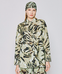 Matcha Oversized Shirt With Pants Set