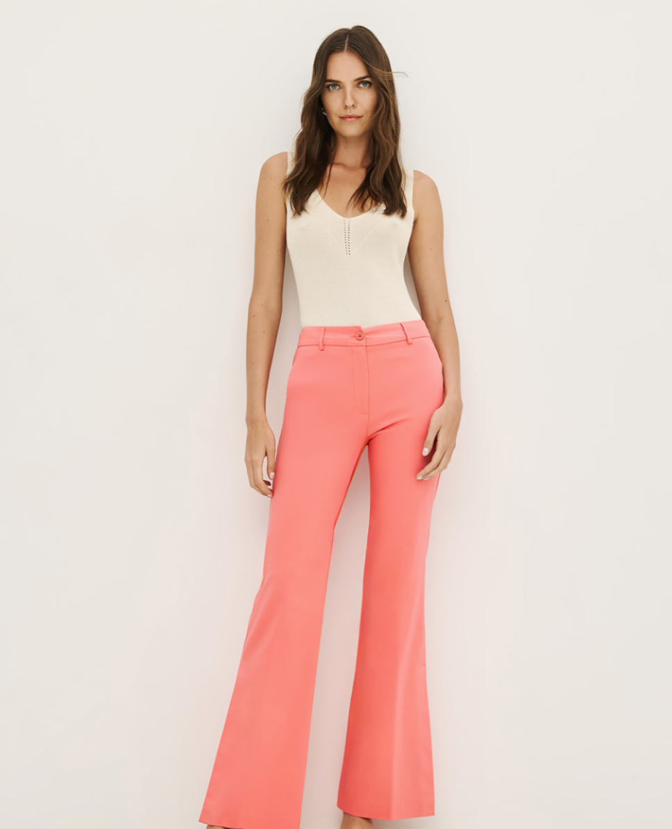 Coral Wide Leg Pants