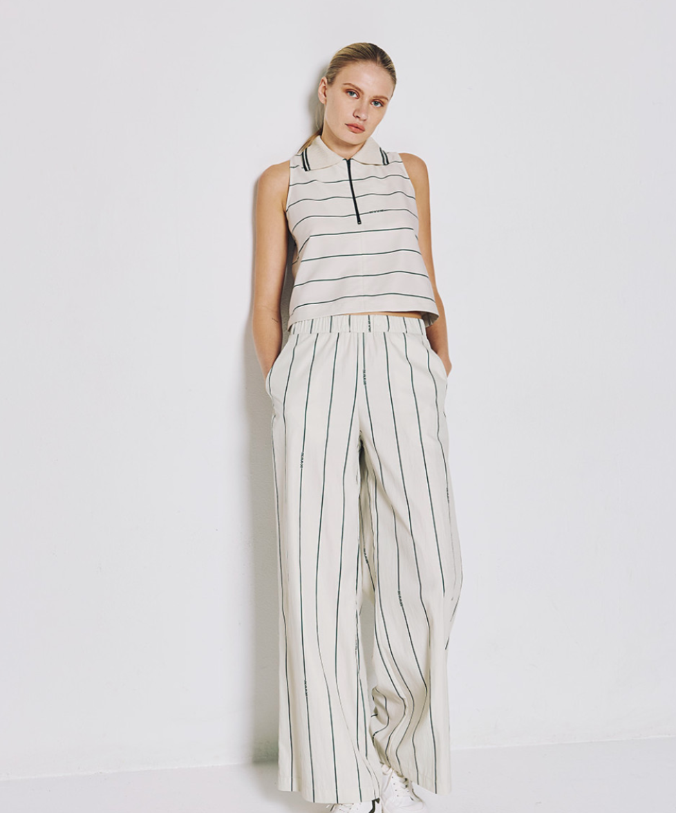 Stripped Wide Leg with Matching Top