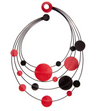Celestial Elegance Leather Orbit Necklace