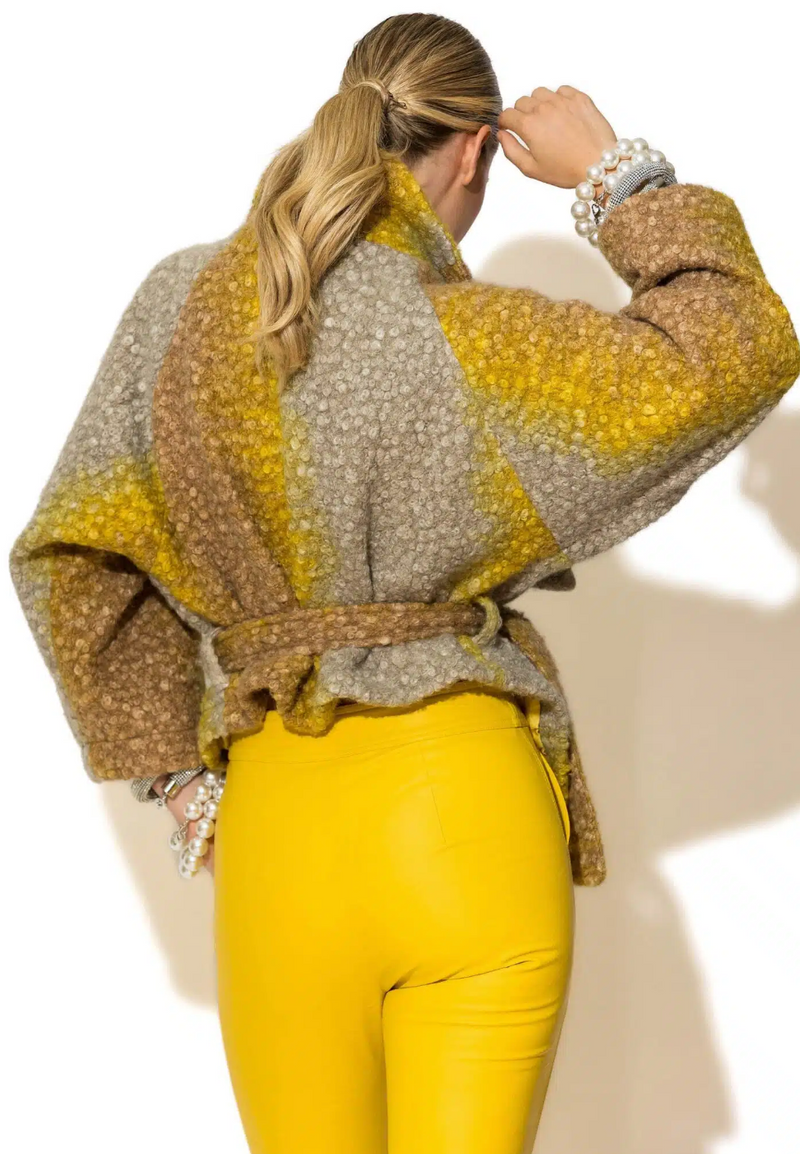 Yellow Tone Bracken Bomber Jacket