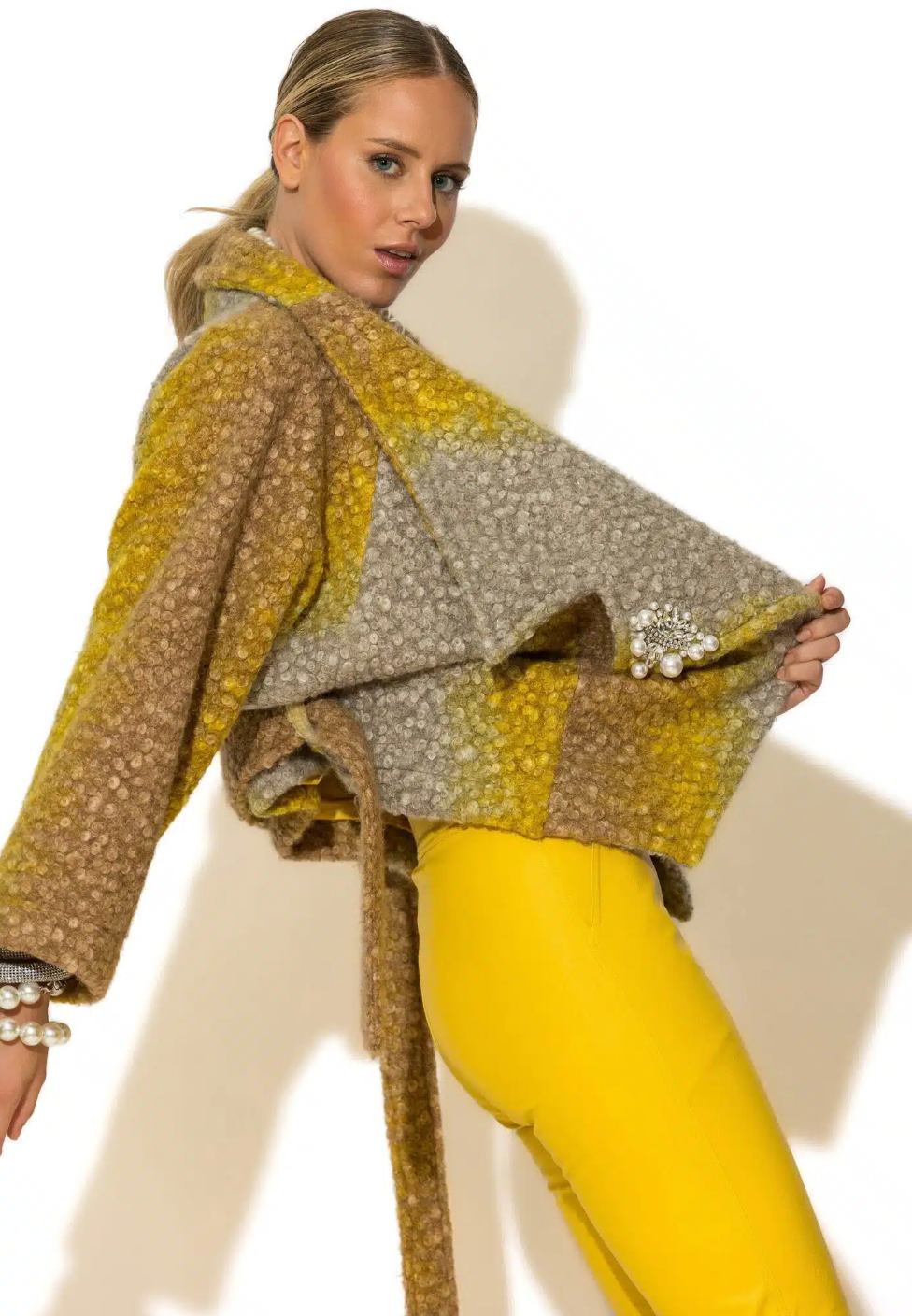 Yellow Tone Bracken Bomber Jacket