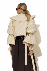 Rainfall Puffer Jacket - Off White