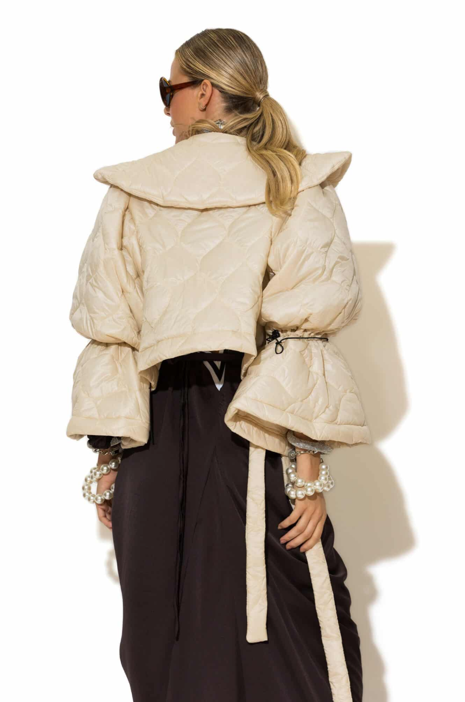 Rainfall Puffer Jacket - Off White
