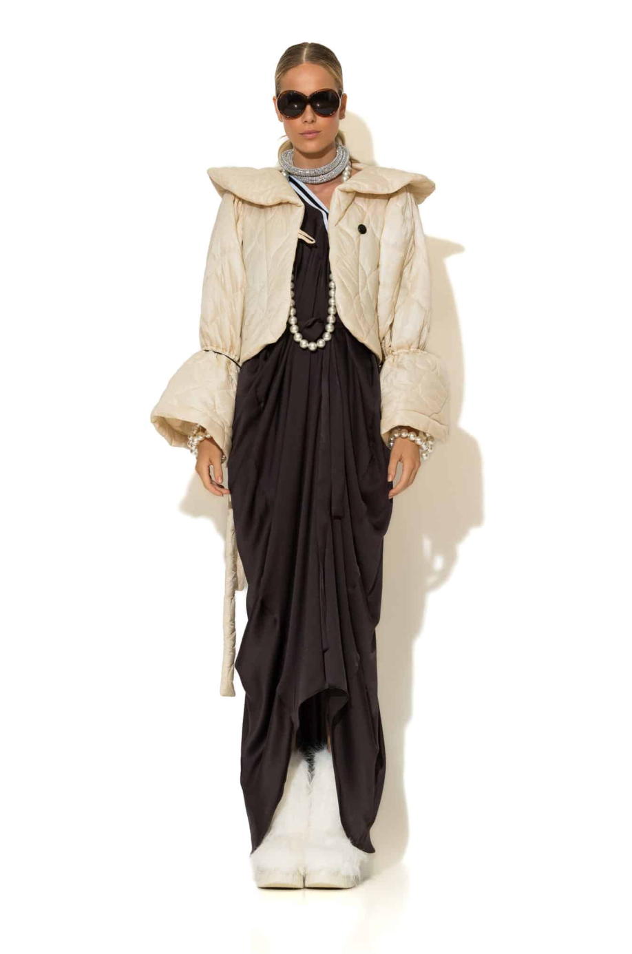 Rainfall Puffer Jacket - Off White