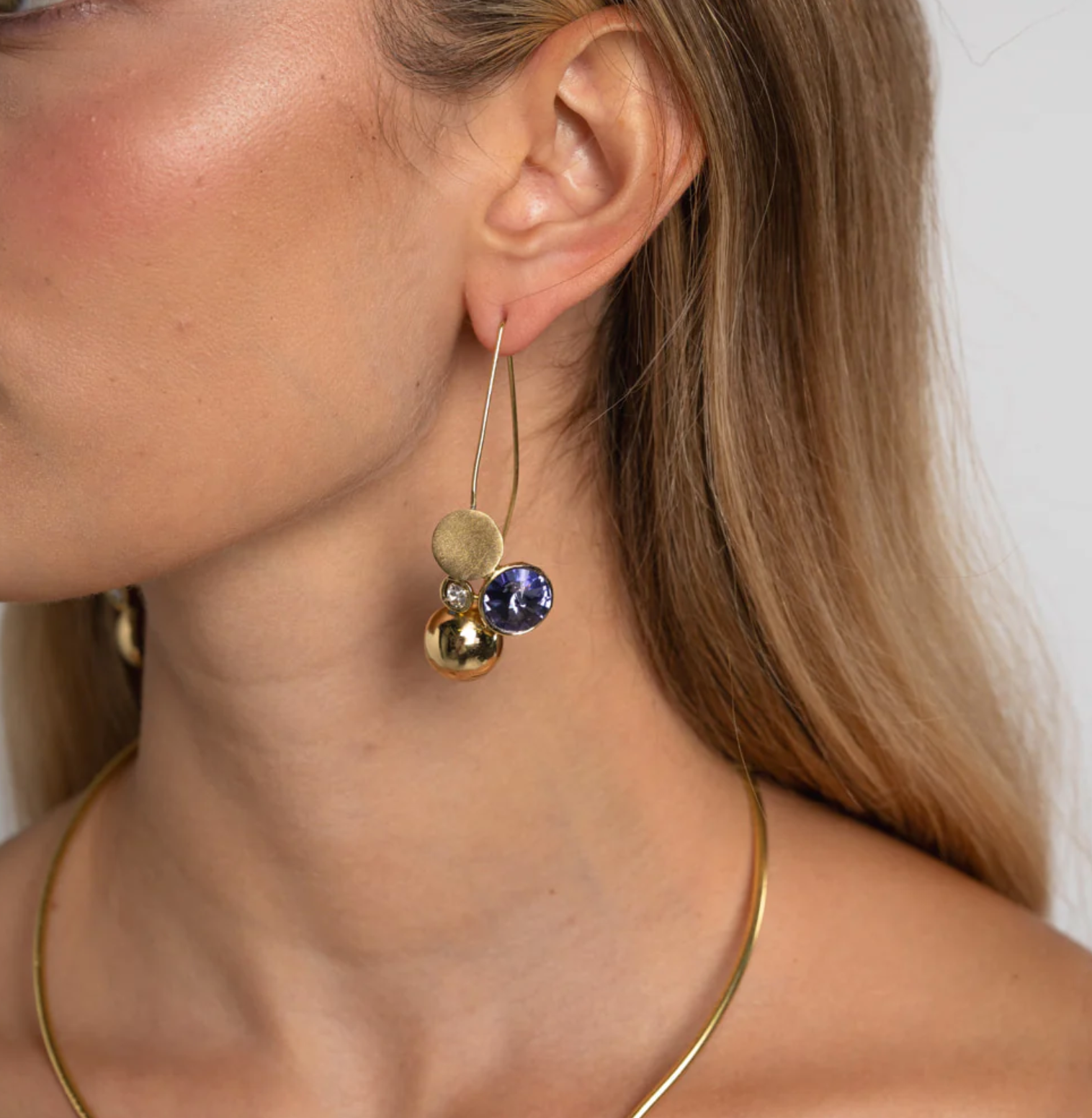 Velvet Brass Tanzanite Crystal