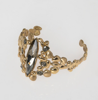 Lume Gold Brass Black Dimomd Crystal