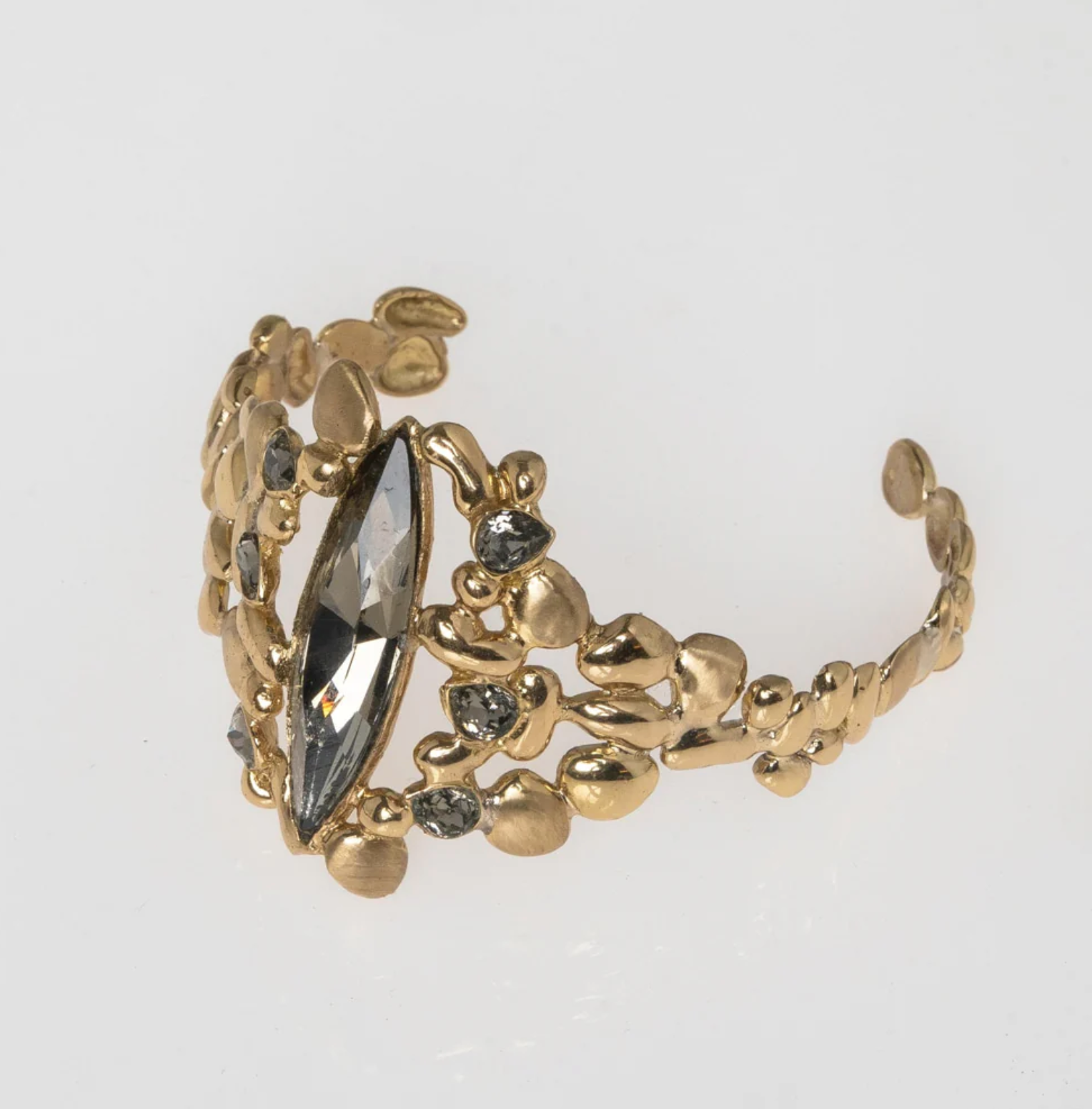 Lume Gold Brass Black Dimomd Crystal