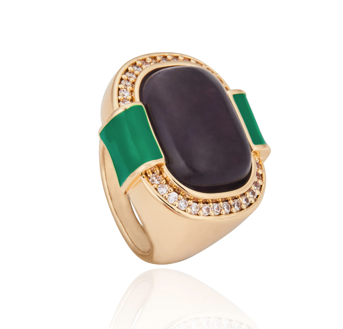 Duomo Crystal Ring Amethyst