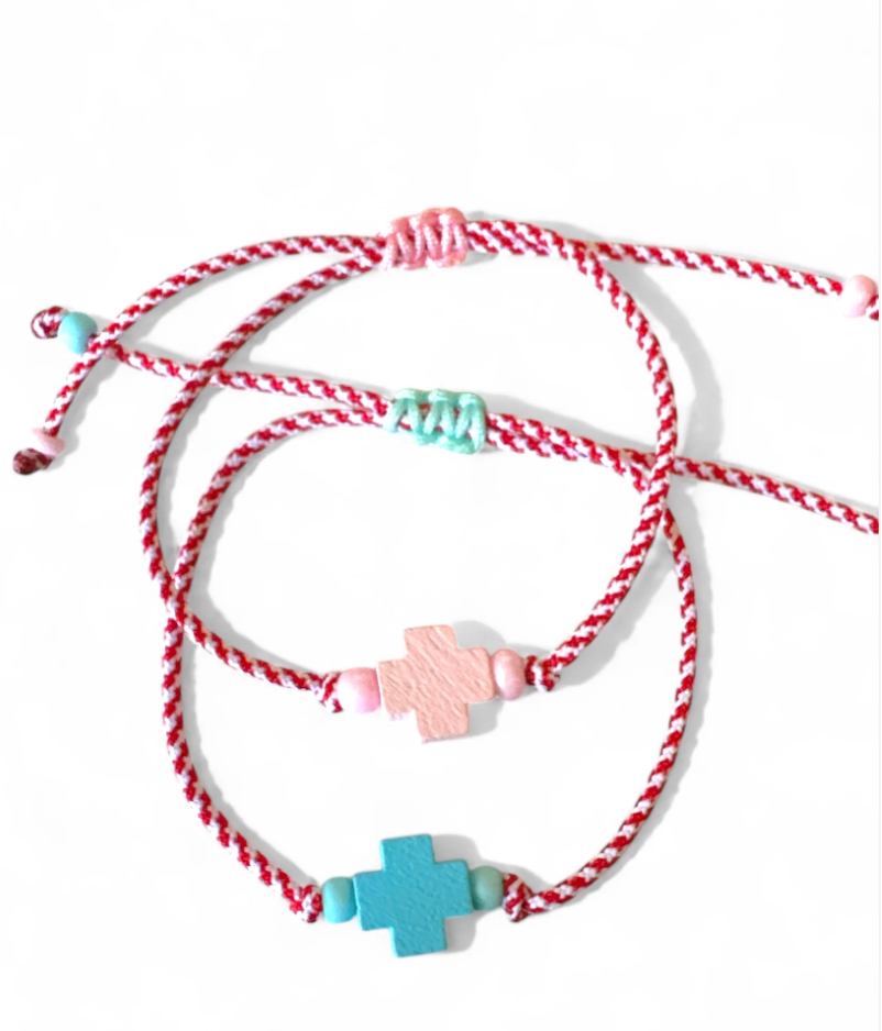 Little March Cross Bracelets