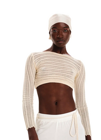 Knit Long-Sleeved Crop Top – Archetypes
