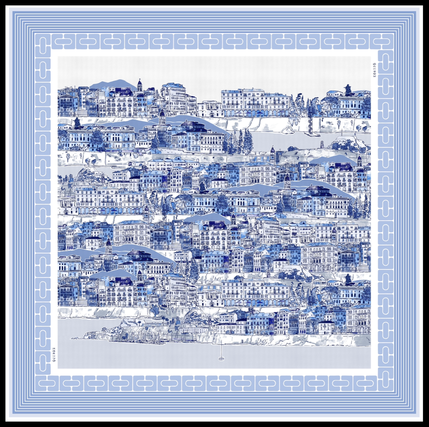 Corfu Riviera Scarf Beige