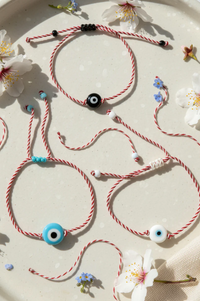 Unisex Marti Glass Evil Eye Bracelet
