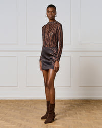 Semi Sheer Tule Blouse