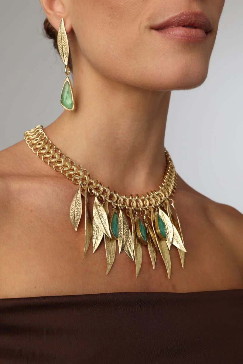 Velia Aqua Necklace Handmade