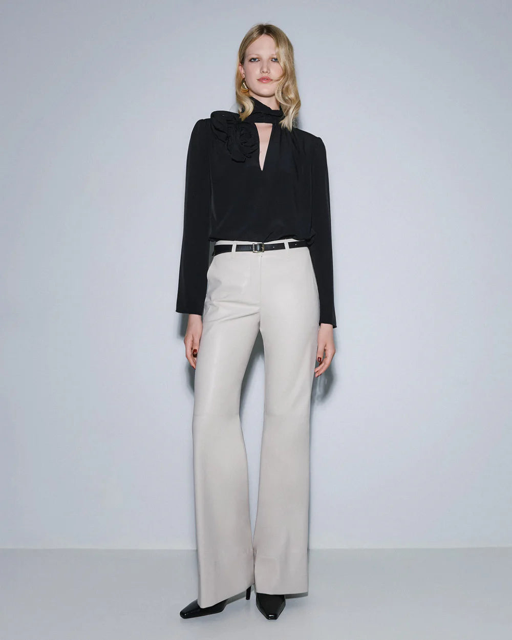Vanilla Faux Leather Pants
