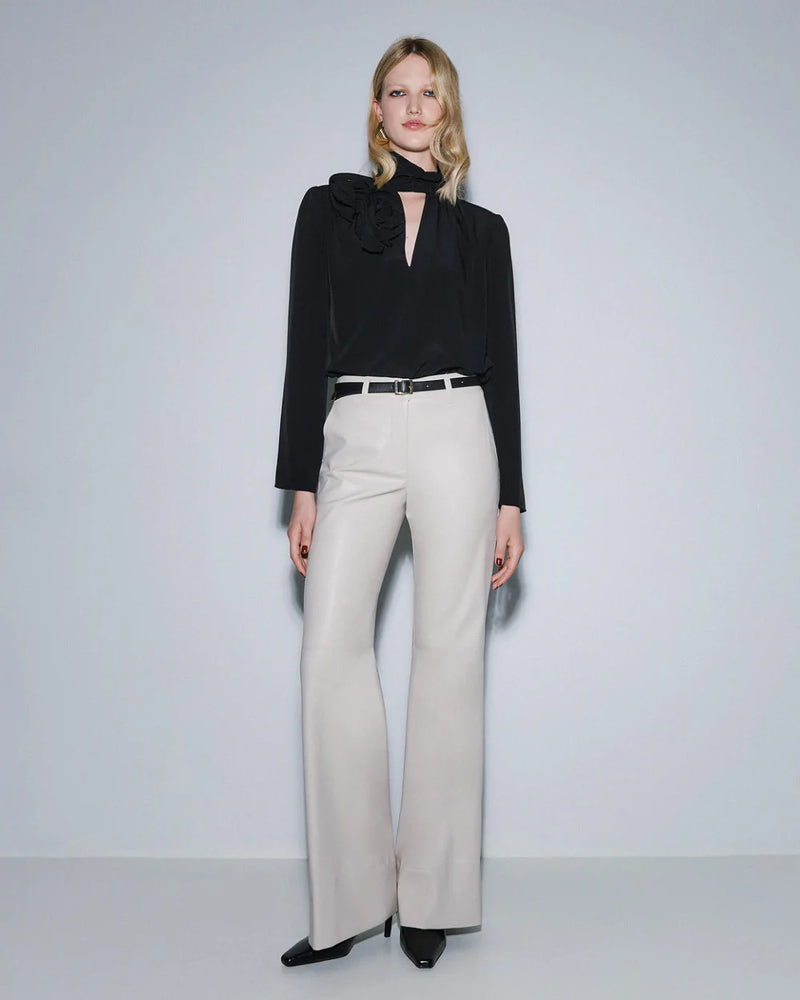 Vanilla Faux Leather Pants