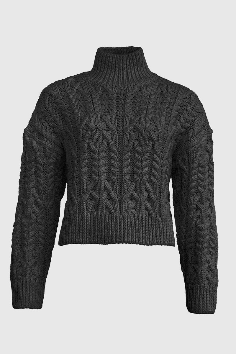 Knitted Woven Pullover