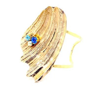 Ostrea Blue Crystal Bangle